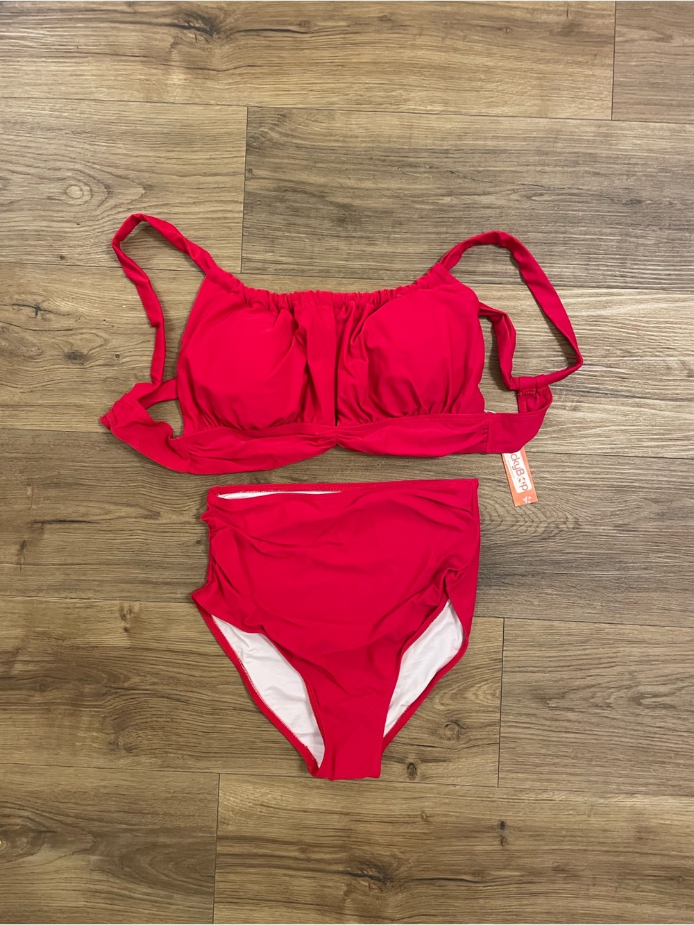 Red Women’s High-Waist Bikini Set